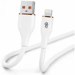 Pro Bass FlexiCord Series 2m USB to Lightning Charging Cable - White