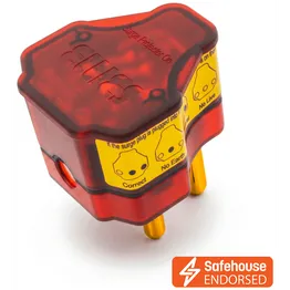 Ellies Re-wireable High Surge Plug Top - RD
