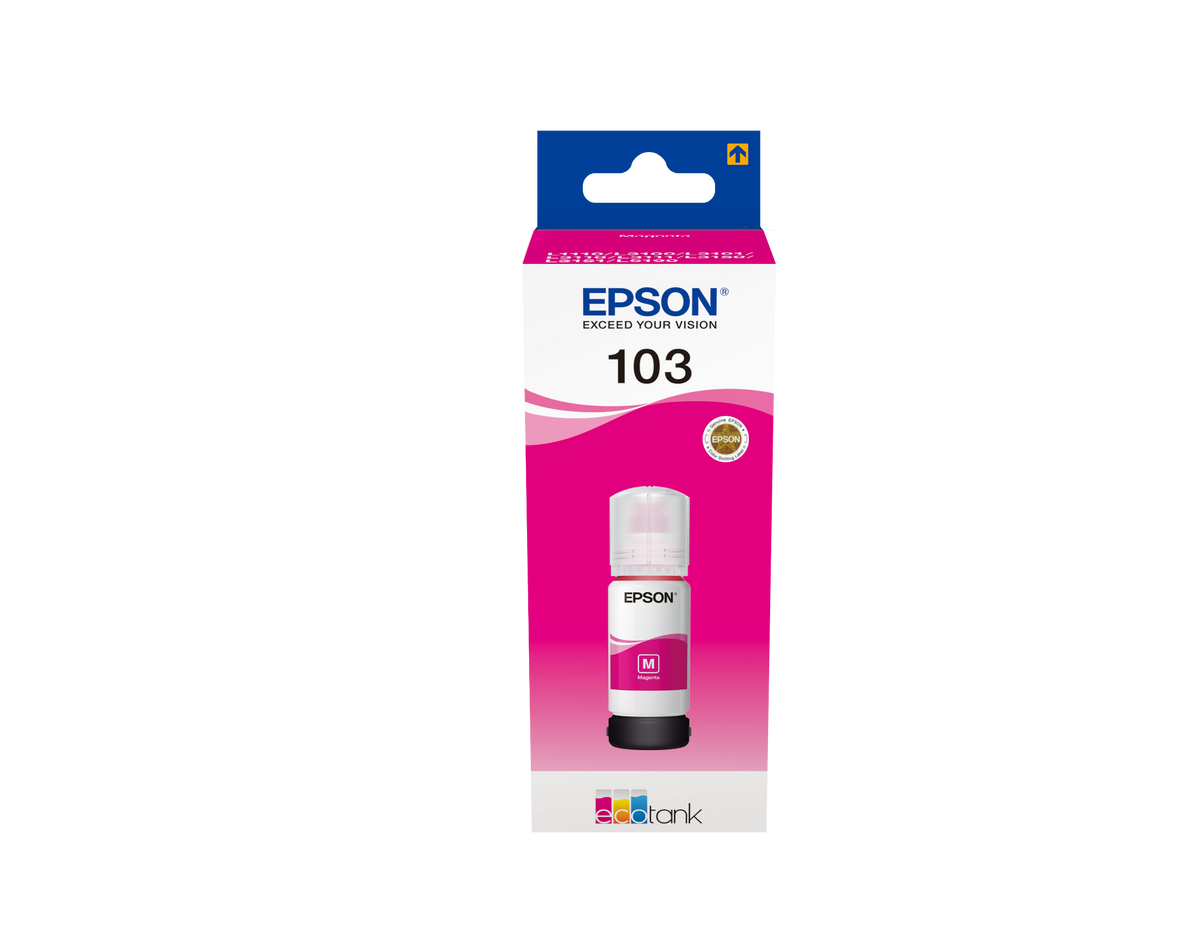 Epson 103 Ecotank Magenta Ink Bottle 65ml, 6500 Pages