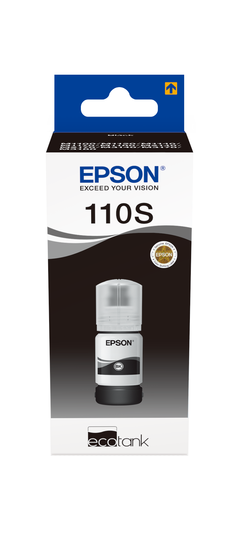 Epson 110 Ecotank Pigment Black Ink Bottle 40ml, 2000 Pages