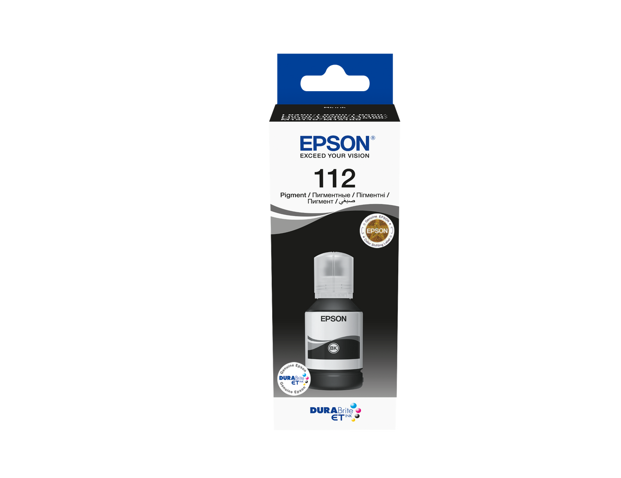 Epson 112 Ecotank Black Ink Bottle 127ml, 7500 Pages