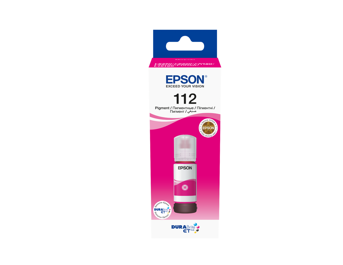 Epson 112 Ecotank Magenta Ink Bottle 70ml, 6000 Pages