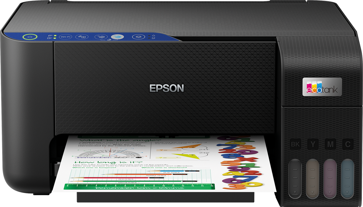 Epson EcoTank L3252 A4 3-1 MFP, Colour, 10/5ppm, USB+Wi-Fi, Blue Panel,Tray-100 sheets, No
