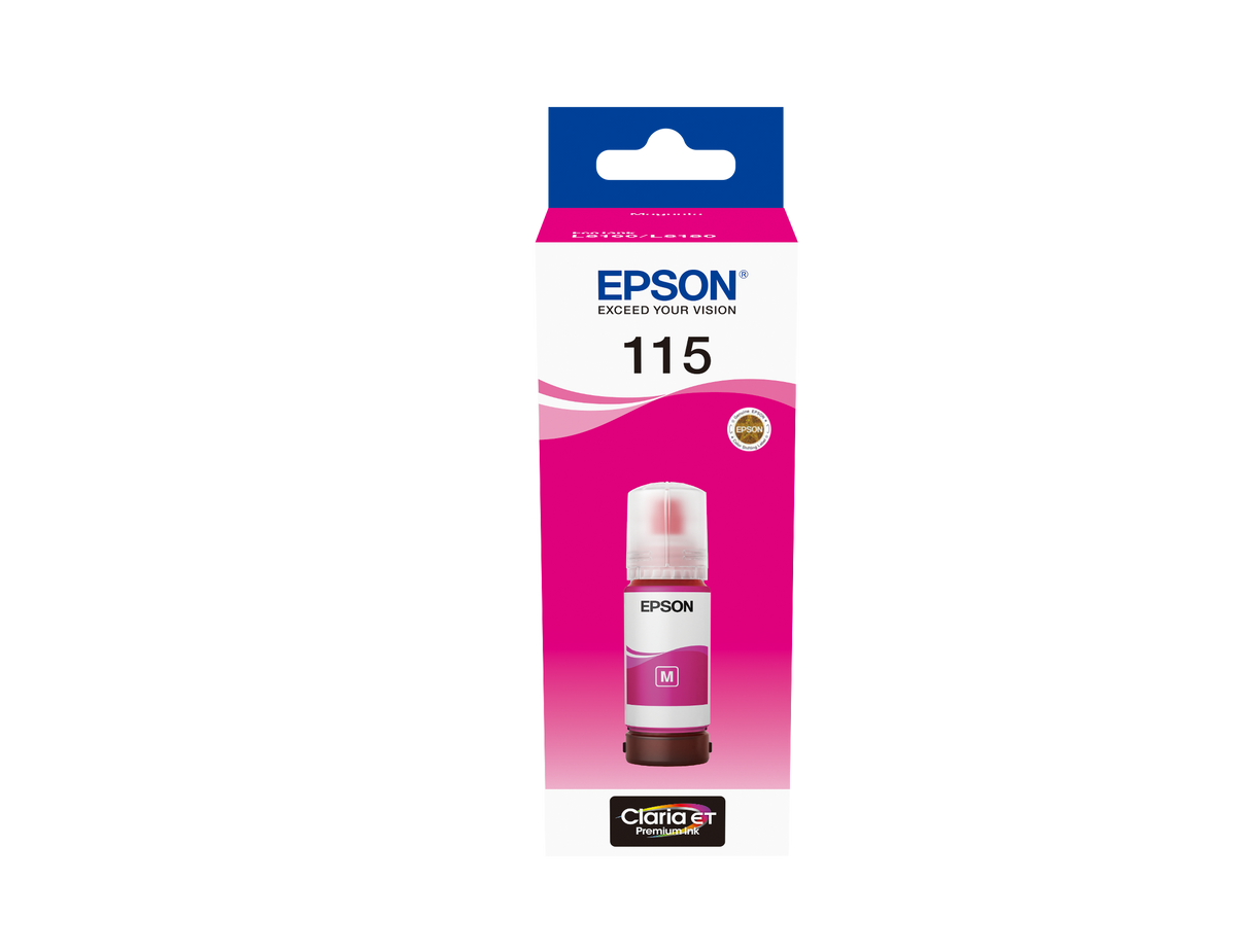 Epson 115 Ecotank Magenta Ink Bottle 70ml, 2300 Photos