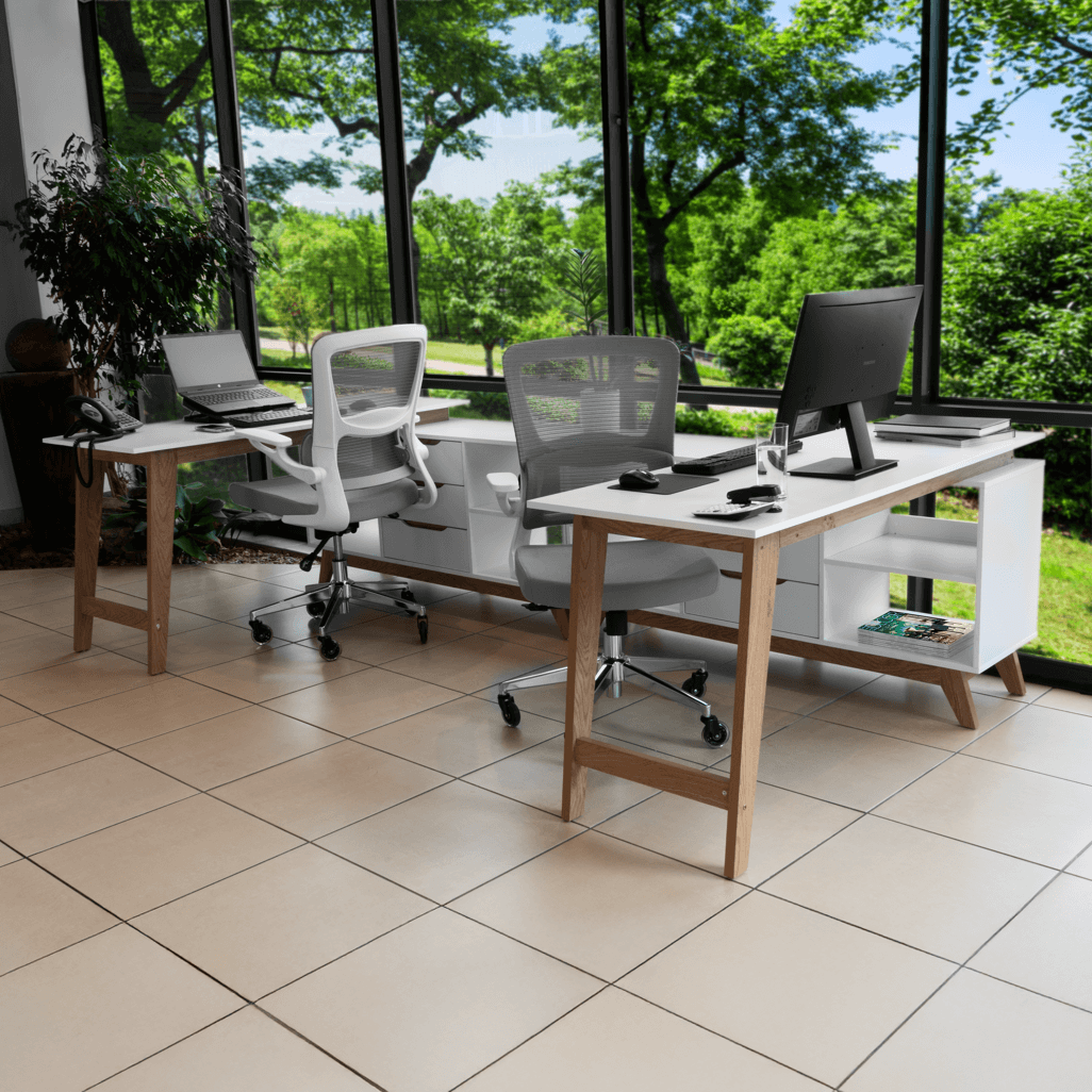 Everfurn Dakota Ergo Mid Back