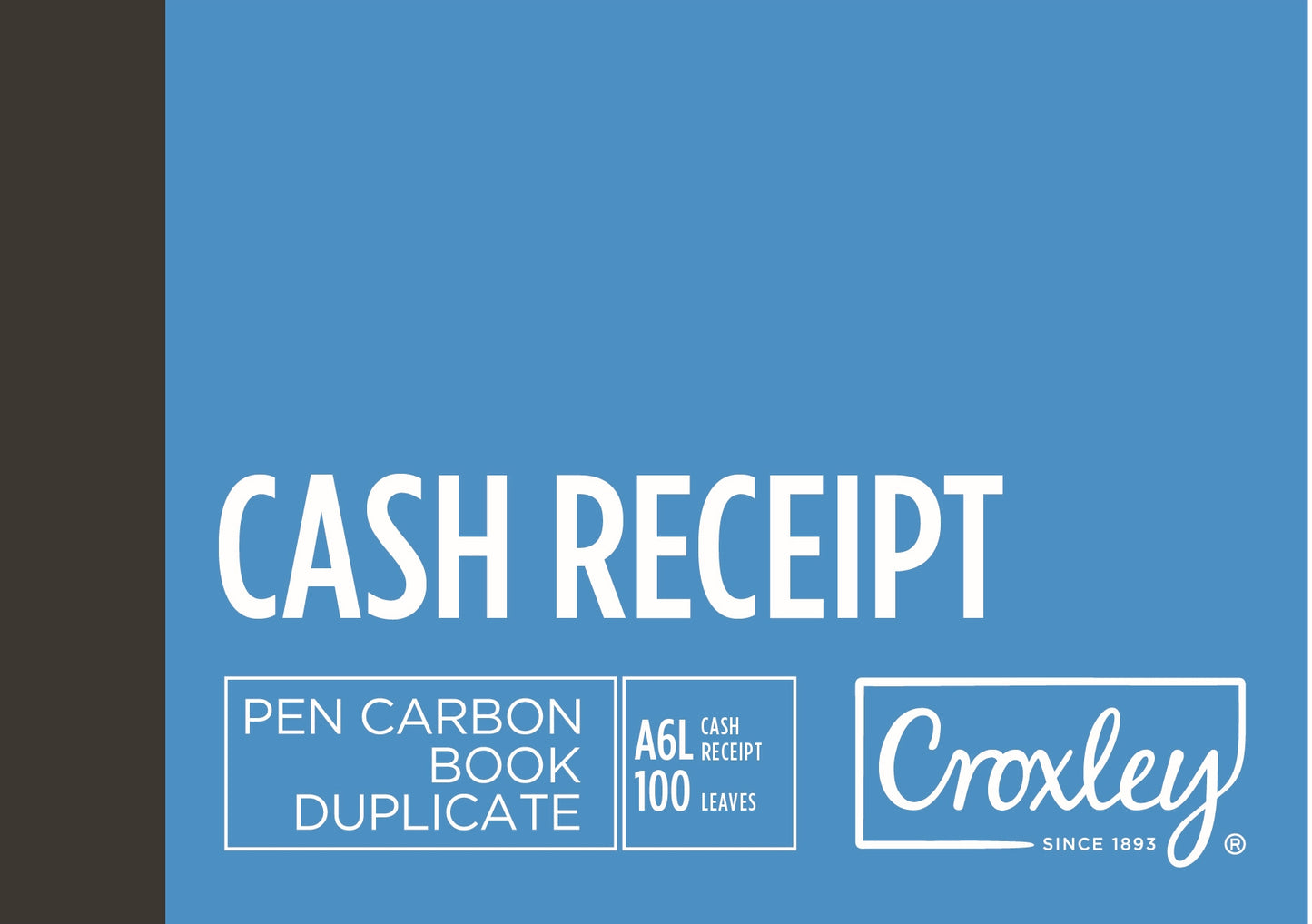 CROXLEY JD16CR Pen Carbon Cash Receipt A6 Landscape 100 Page Pack of 10