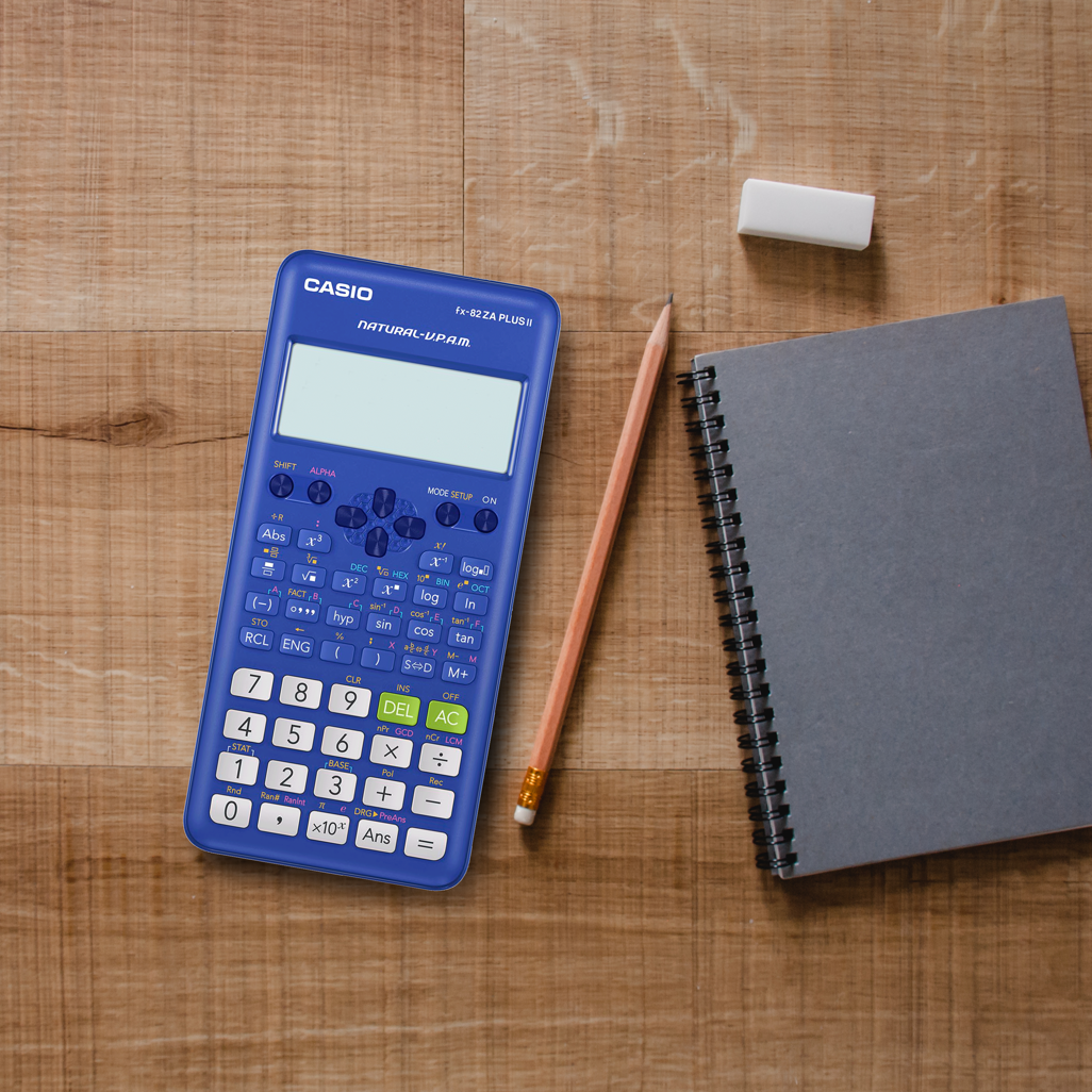 Casio FX-82 ZA Plus II Calculator - Blue
