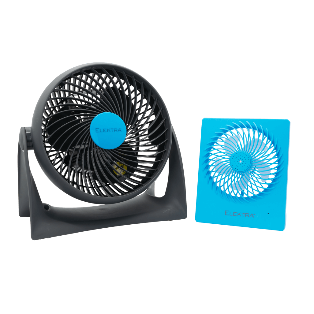 ELEKTRA 2704 Turbo Color Air + One fan duo in stylish design for efficient cooling.