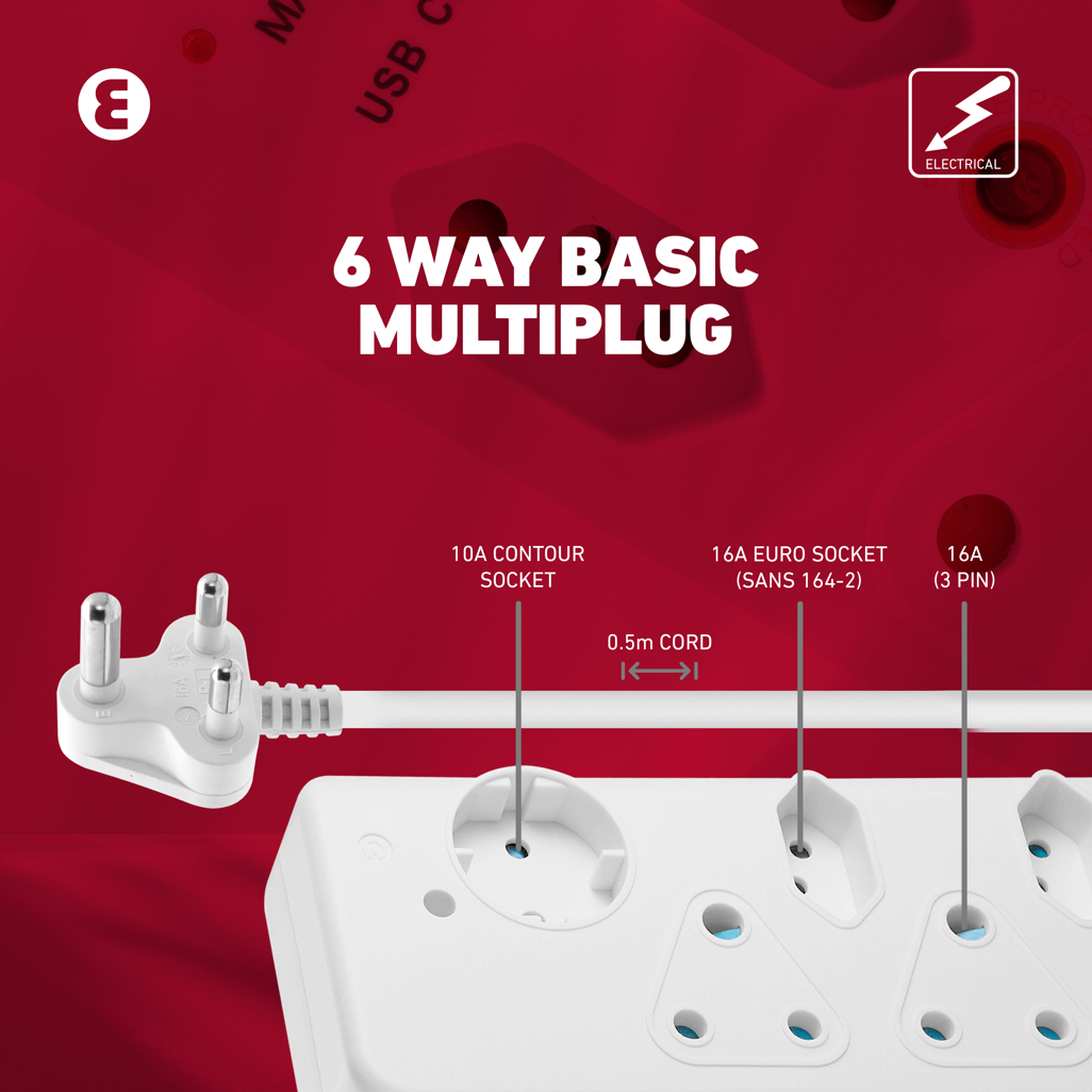 Ellies 6 Way Basic Multiplug