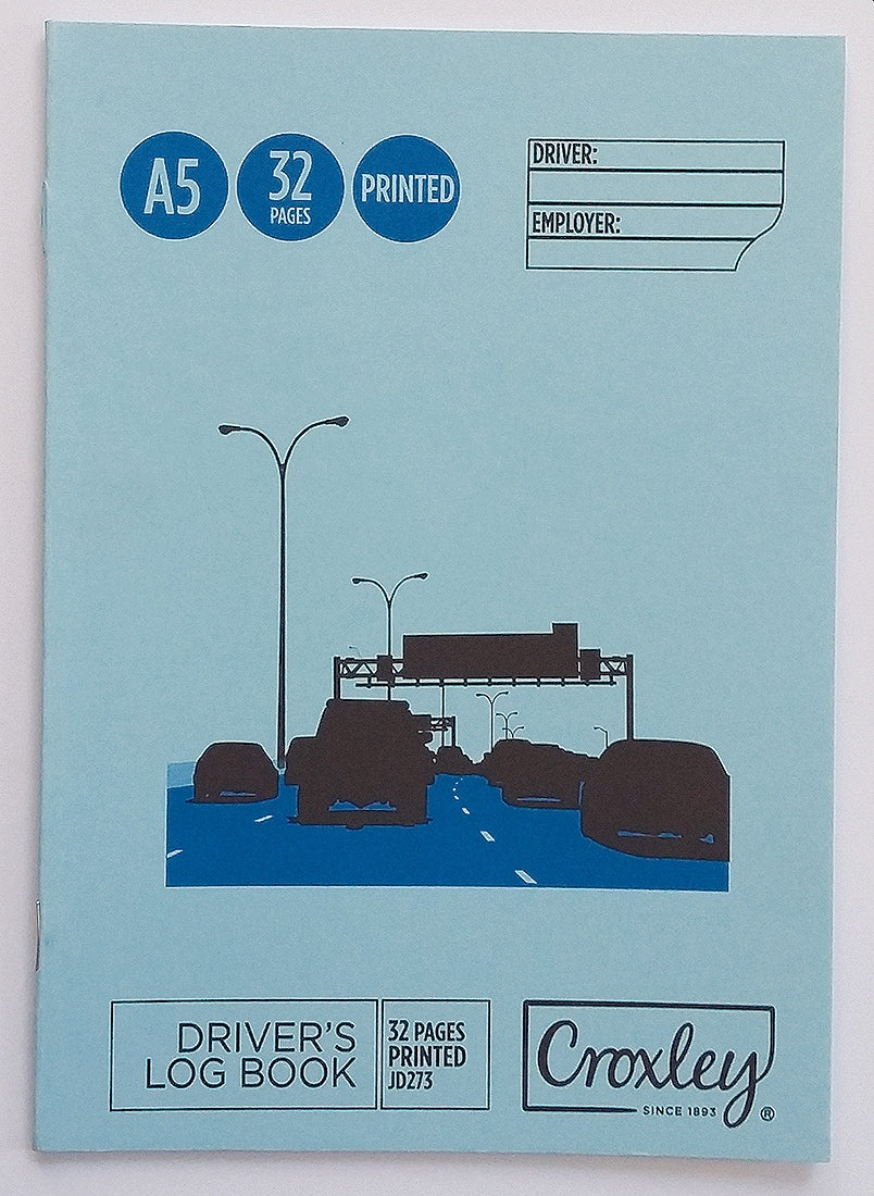 CROXLEY JD273  Drivers Log Book 32 Page 210x148mm Pack of 20
