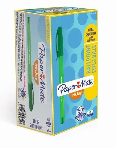 PAPER MATE InkJoy100 Capped Ballpoint Pen Medium 1.0mm - Green