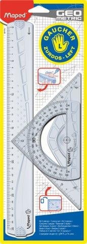 MAPED Drawing Set Geo 3Piece Left-Handed