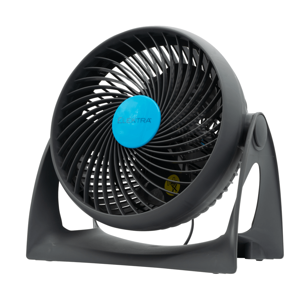 ELEKTRA 2704 Turbo Color Air + One fan in sleek gray design for efficient cooling and air circulation.