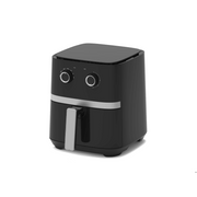 5L Mechanical Air Fryer with mechanical controls for healthy, crispy meals using less oil in a sleek black design.