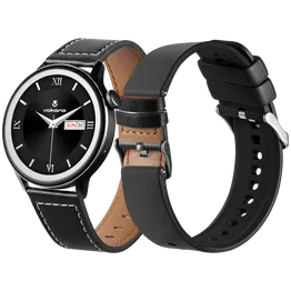 Volkano Forte Series Smart Watch with Leatherette Strap