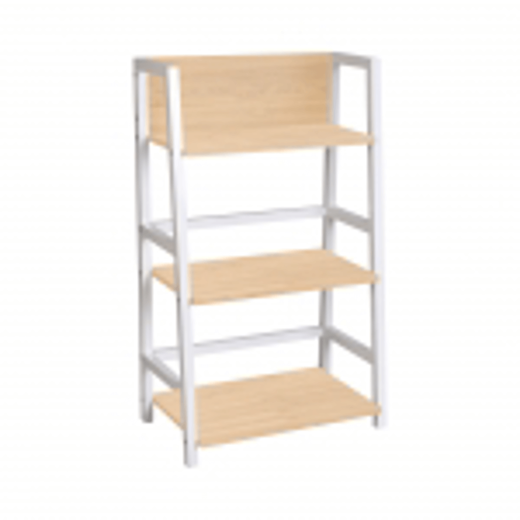 Everfurn Orchid Bookshelf with Powder Coated Steel Frame