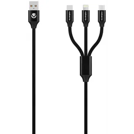 Volkano On the Go 3-in-1 Braided Cable