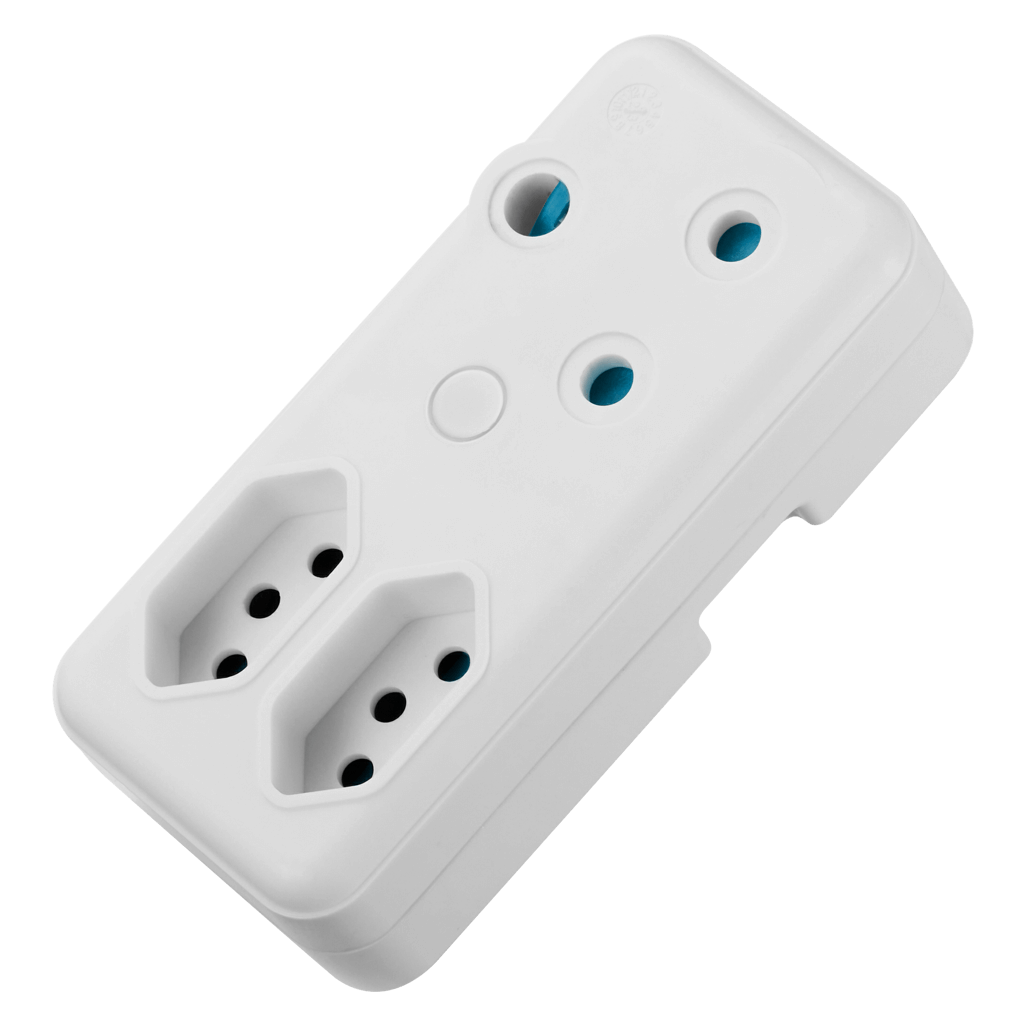 Ellies 3 Way Adaptor - White