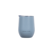 Boden Stark Tumbler 350ml in blue, perfect for hot or cold beverages with a sleek design.