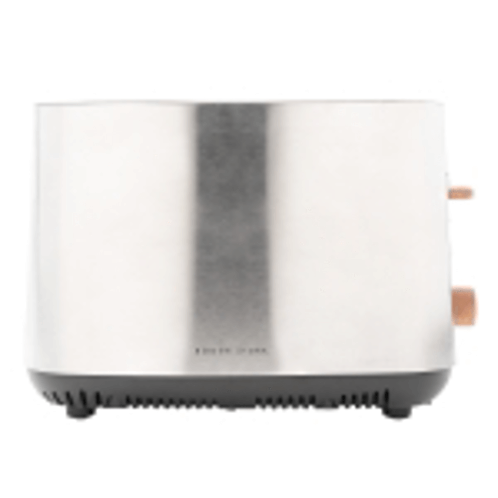 Boden Stark Anson Collection 4 Slice Stainless Steel Toaster, sleek design with copper accents and modern features.