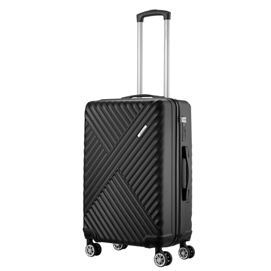 Travelwize Astra ABS 67cm 4-Wheels Spinner Luggage Black