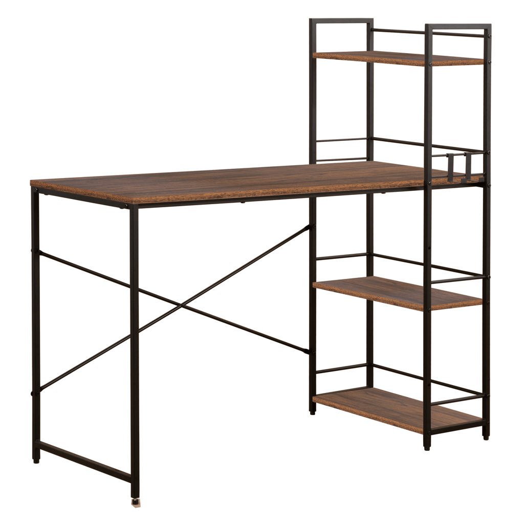 Everfurn Regal Desk Dark Oak