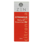 Zen Oil Citronella essential oil in a 10ml bottle, ideal for natural insect repellent and relaxation.