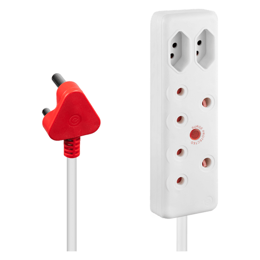 Ellies 4 Way Medium Surge Extension Lead -10M