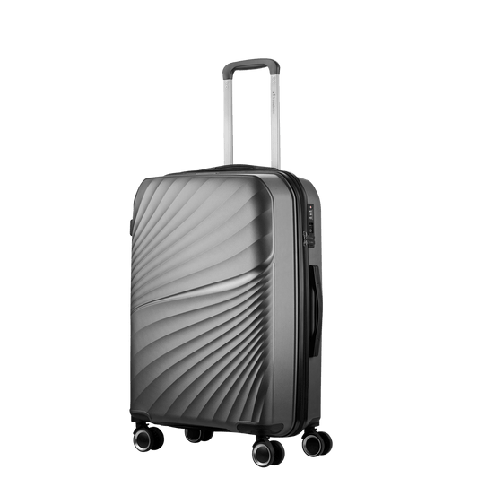 Travelwize Quartz PP 66cm 4-Wheels Spinner Luggage Silver