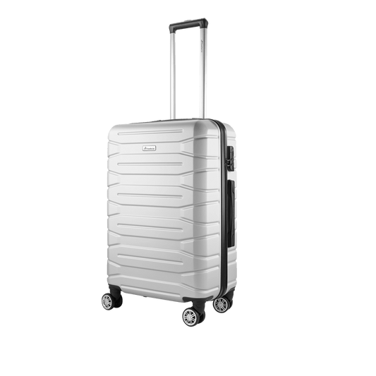 Travelwize Cabana ABS 4-Wheel Spinner 65cm Luggage Platinum