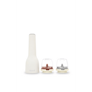 FINAMILL RECHARGEABLE grinder in Soft Cream with two interchangeable grinding containers.
