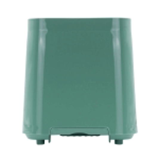 Back view of the ELEKTRA 2 Slice Toaster in green, showcasing its sleek plastic housing.