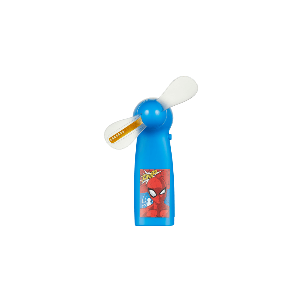 Spider-Man Handheld Fan featuring a colorful design with Spider-Man graphics, perfect for fans of all ages.