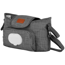 Totes Babe Wavy Series Stroller Caddy Grey