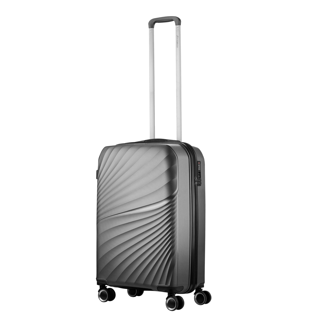 Travelwize Quartz PP 76cm 4-Wheels Spinner Luggage Silver