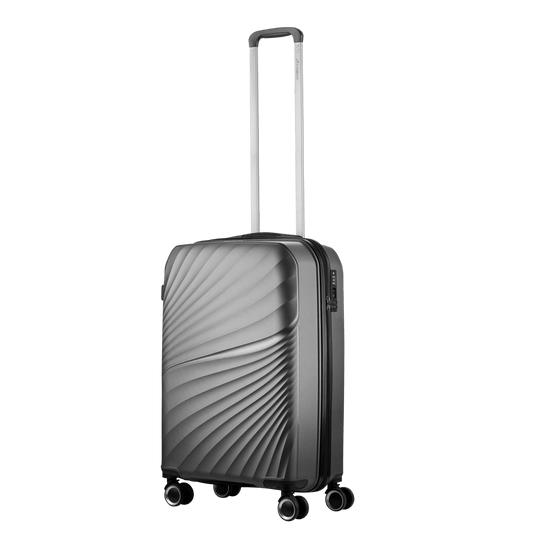 Travelwize Quartz PP 76cm 4-Wheels Spinner Luggage Silver