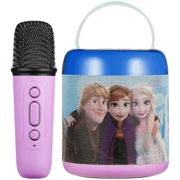 Disney Frozen Cylinder Karaoke Speaker with Bluetooth Microphone