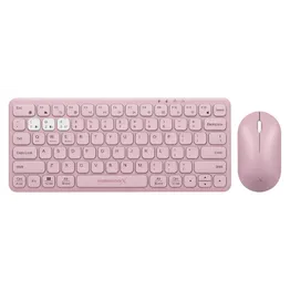 VolkanoX Blaze Bluetooth Wireless Keyboard and Mouse Combo - Rose