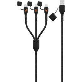 Rugged by Volkano Water- and Dust-Proof USB to 3-in-1 Cable - 1.2m