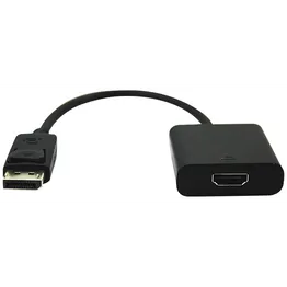 Volkano Port Series DisplayPort to 4K HDMI Converter 10cm - Black