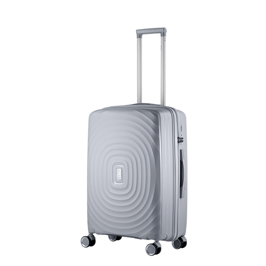 Travelwize Ripple PP 4-Wheel Spinner 65cm Luggage Platinum