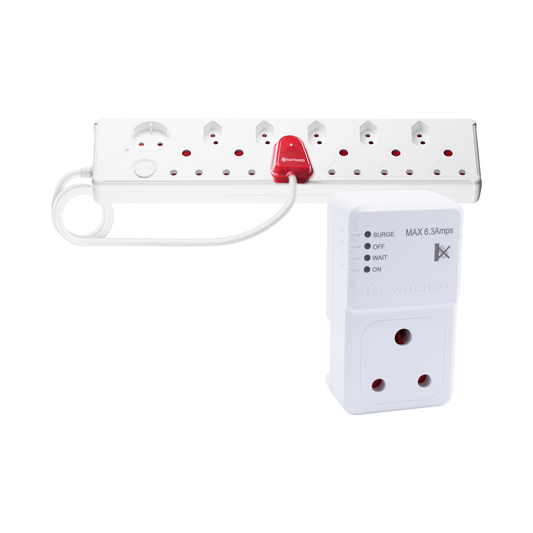 12-way High Surge Multiplug + High Surge protector