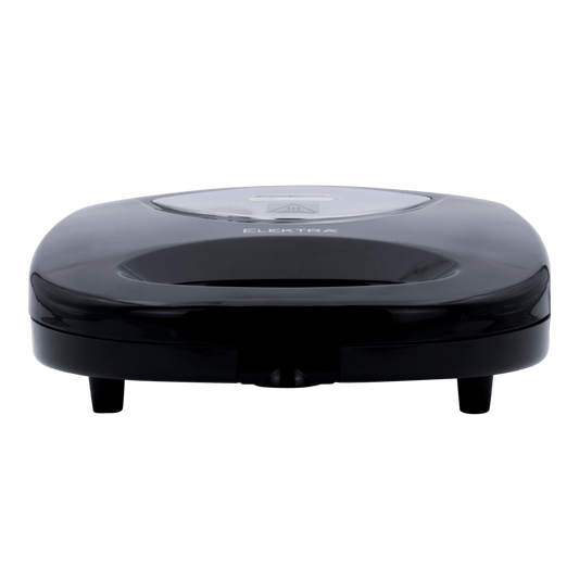 ELEKTRA 700W Sandwich Press in sleek black finish, designed for delicious toasted sandwiches.