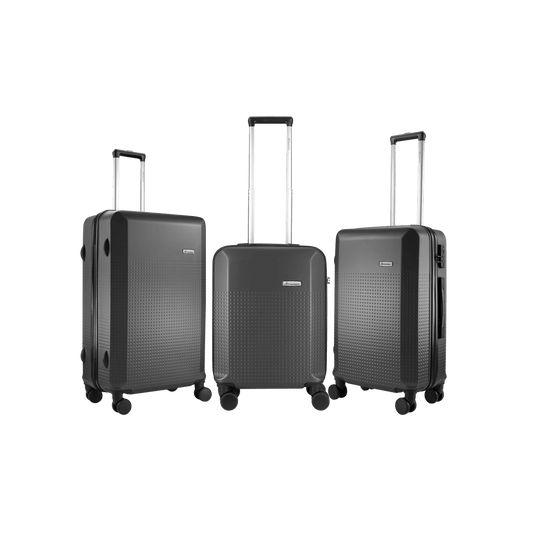 Travelwize Cyclone ABS 4-Wheel Spinner 3pc Luggage Set Granite