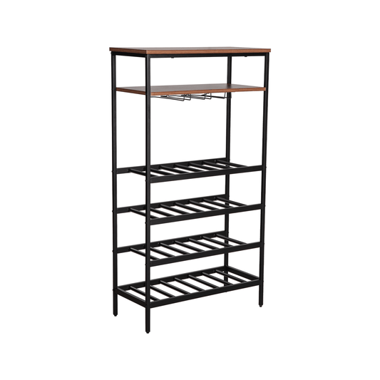 Everfurn Symphony Wine Rack, Steel Frame, Adjustable Feet