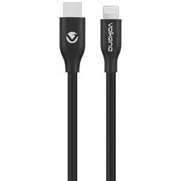 Volkano Flexi Series Type-C to MFI Lightning 2.5m 27w - Black