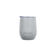 Boden Stark 350ml Grey Tumbler with lid, perfect for beverages on the go.