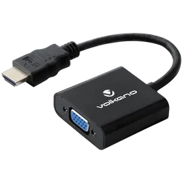 Volkano Annex Series HDMI Male to VGA Female Converter, 10cm Cable, with Sound