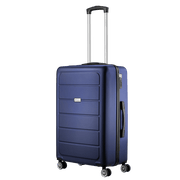 Travelwize Maple ABS 65cm navy spinner luggage with 4 wheels and retractable handle