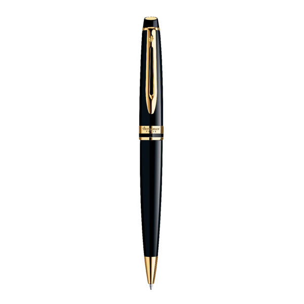 WATERMAN Expert Ballpoint Pen - Lacquer Black Gold Trim